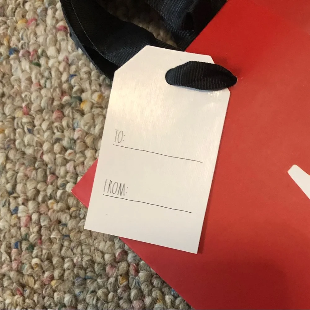 🆕 Rae Dunn MERRY and BRIGHT Gift Bags with Tags 3 Pack